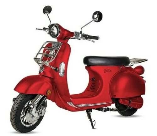 Moto eléctrica Vespa Roja